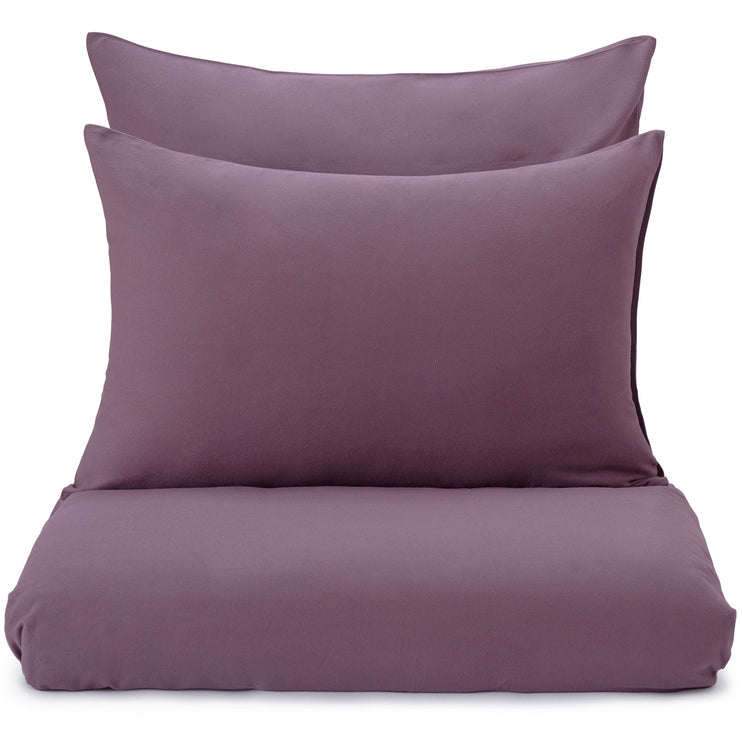 Flanell-Bettwäsche Montrose Aubergine, 100% Baumwolle