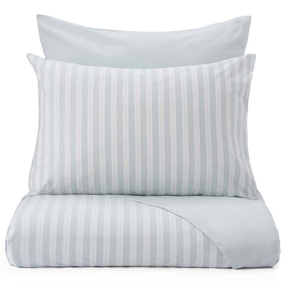 Izeda pillowcase, green & white, 100% cotton