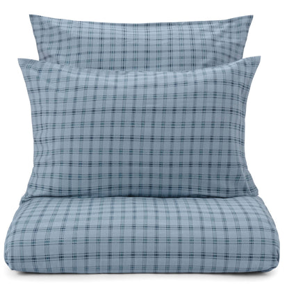 Kotja pillowcase, light blue & teal & dark blue, 100% cotton